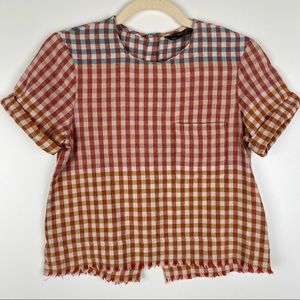 Zara Trafaluc checkered shirt